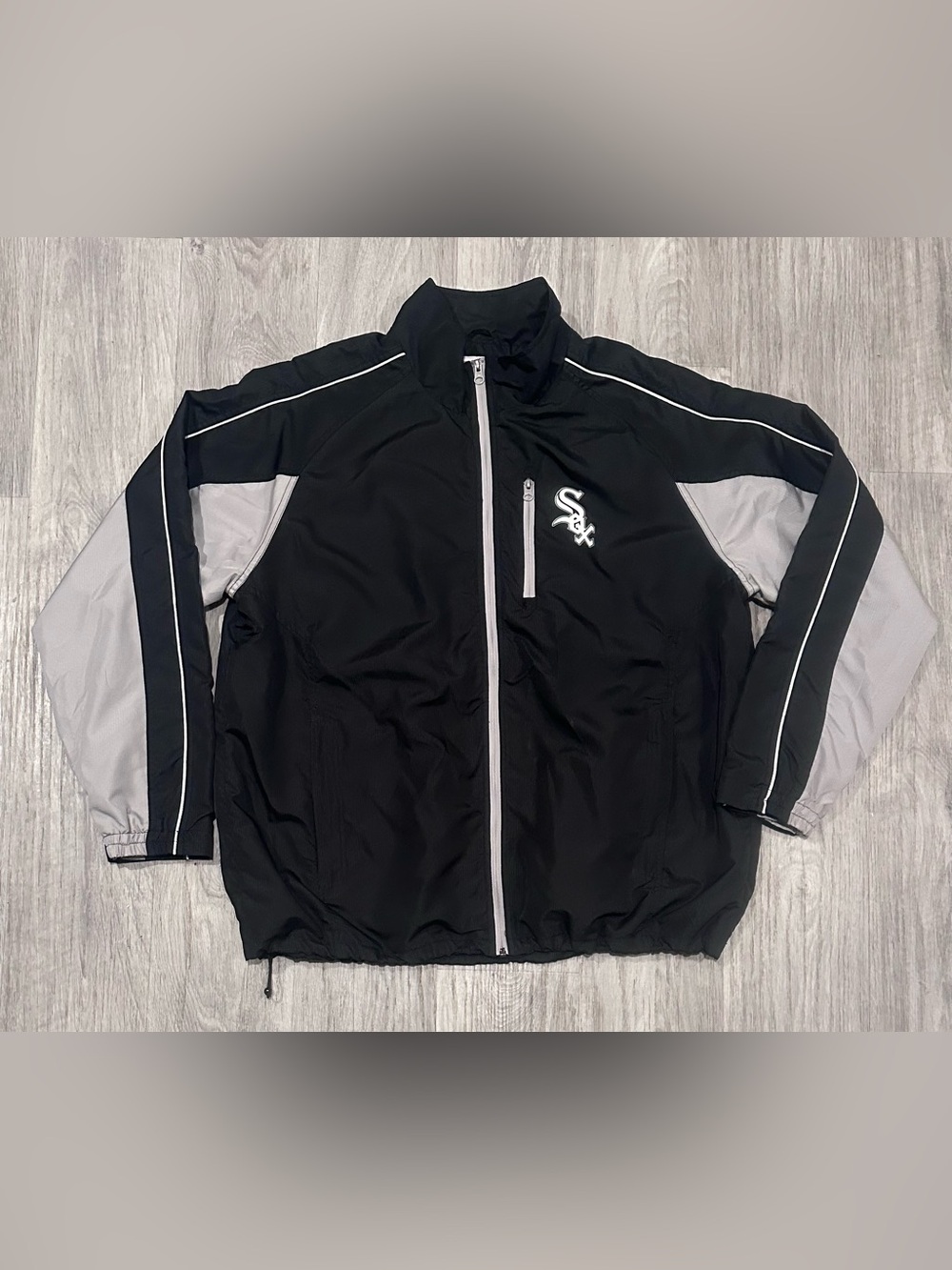 Vintage Chicago White Sox G-III Carl Banks full-zip windbreaker jacket XL